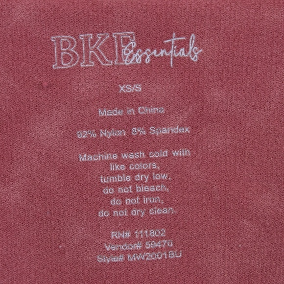 BKE Essentials Light Red Spaghetti Strap Fitted Crop Top, Size XS/S - Picture 10 of 10